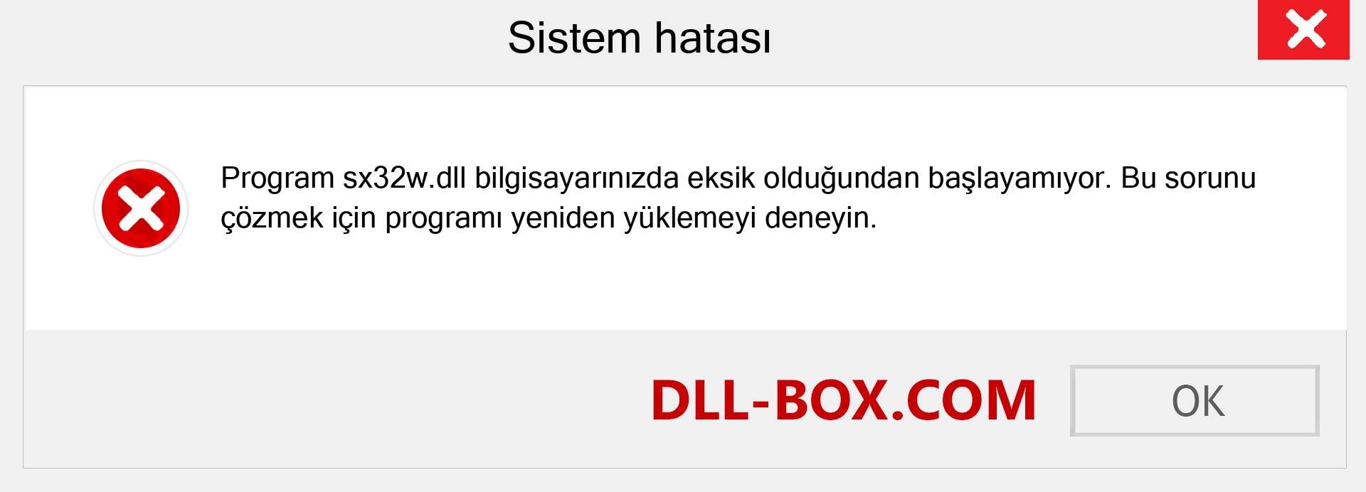 sx32w.dll dosyası eksik mi? Windows 7, 8, 10 için İndirin - Windows'ta sx32w dll Eksik Hatasını Düzeltin, fotoğraflar, resimler